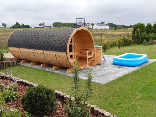 Holiday Home With A Terrace, Sauna, Jacuzzi Mielenko Luaran gambar